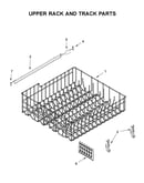 Upper rack and track parts