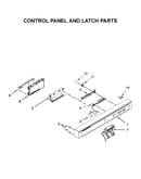 Control panel and latch parts