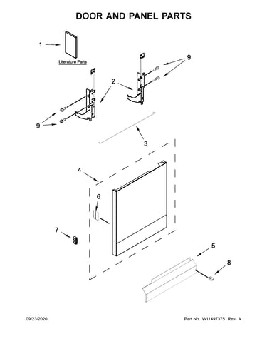 Door and panel parts
