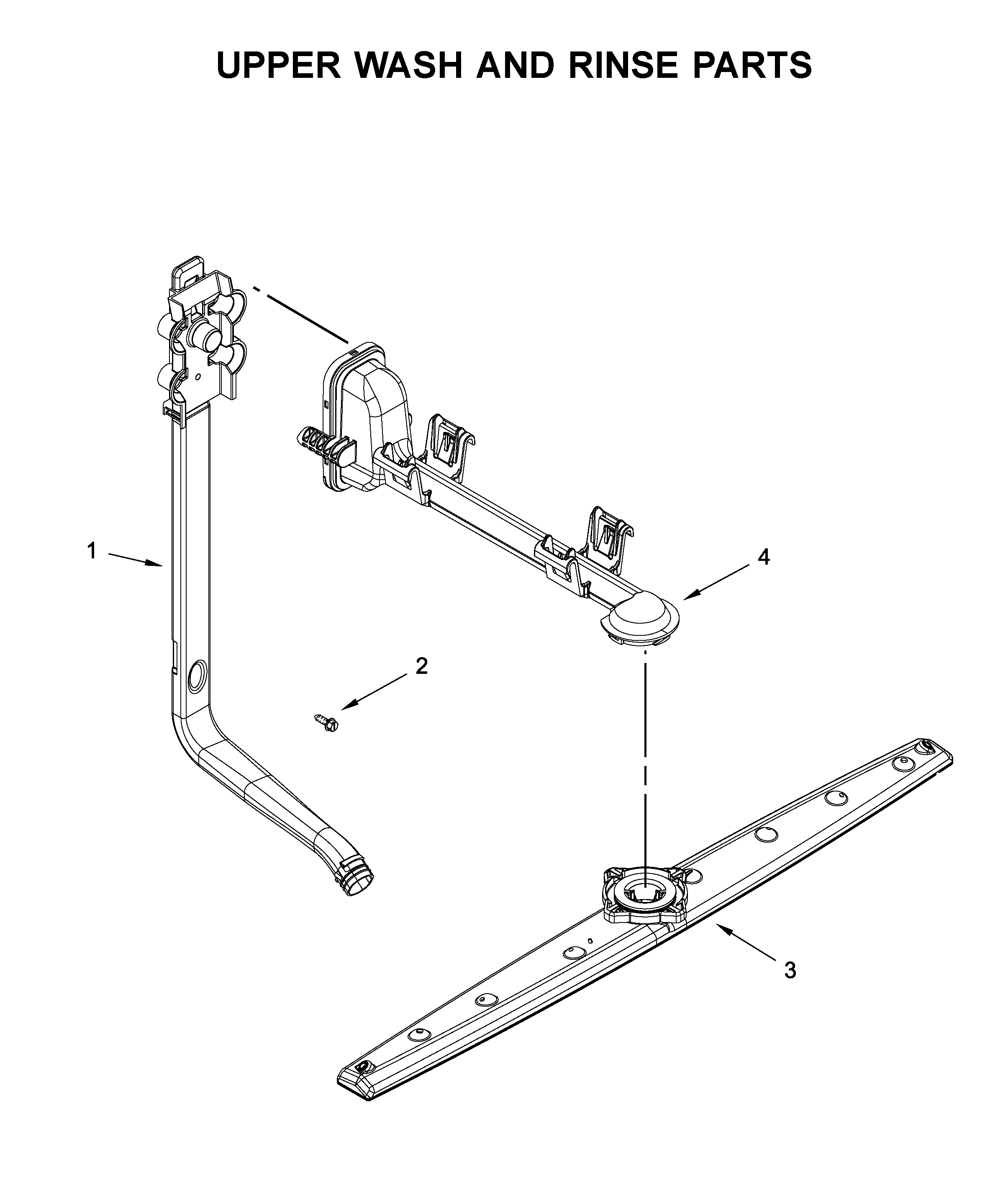 UPPER WASH AND RINSE PARTS