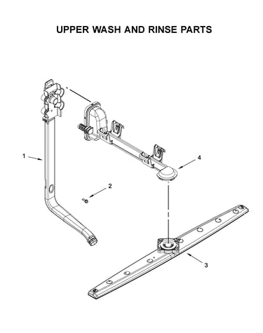 Upper wash and rinse parts