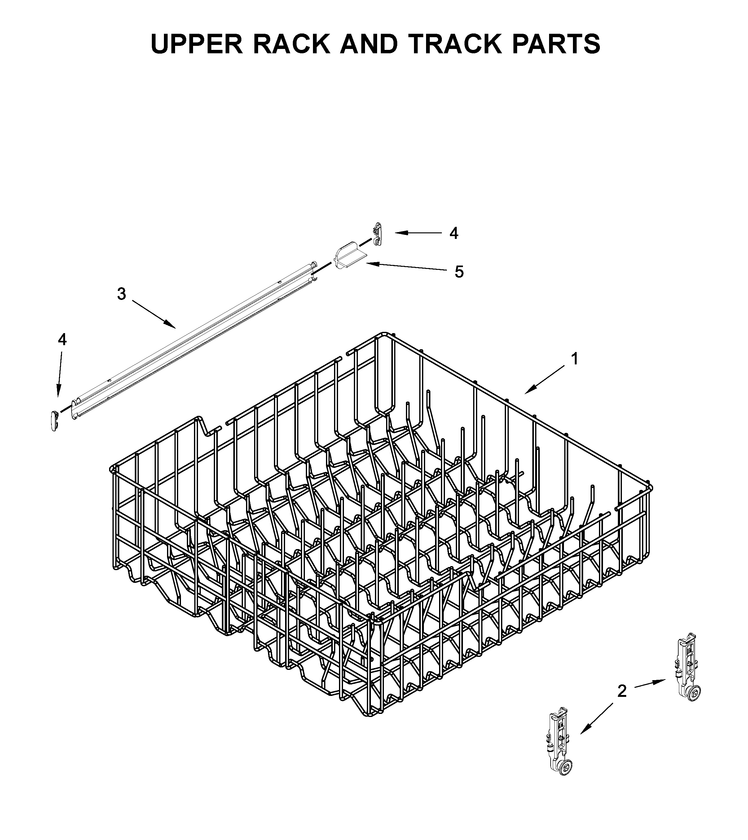 UPPER RACK AND TRACK PARTS