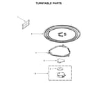 Whirlpool WMH31017HW5 turntable parts diagram