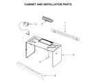 Whirlpool WMH31017HW5 cabinet and installation parts diagram