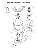 Base and pedestal unit parts