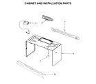 Whirlpool WMH31017HZ5 cabinet and installation parts diagram