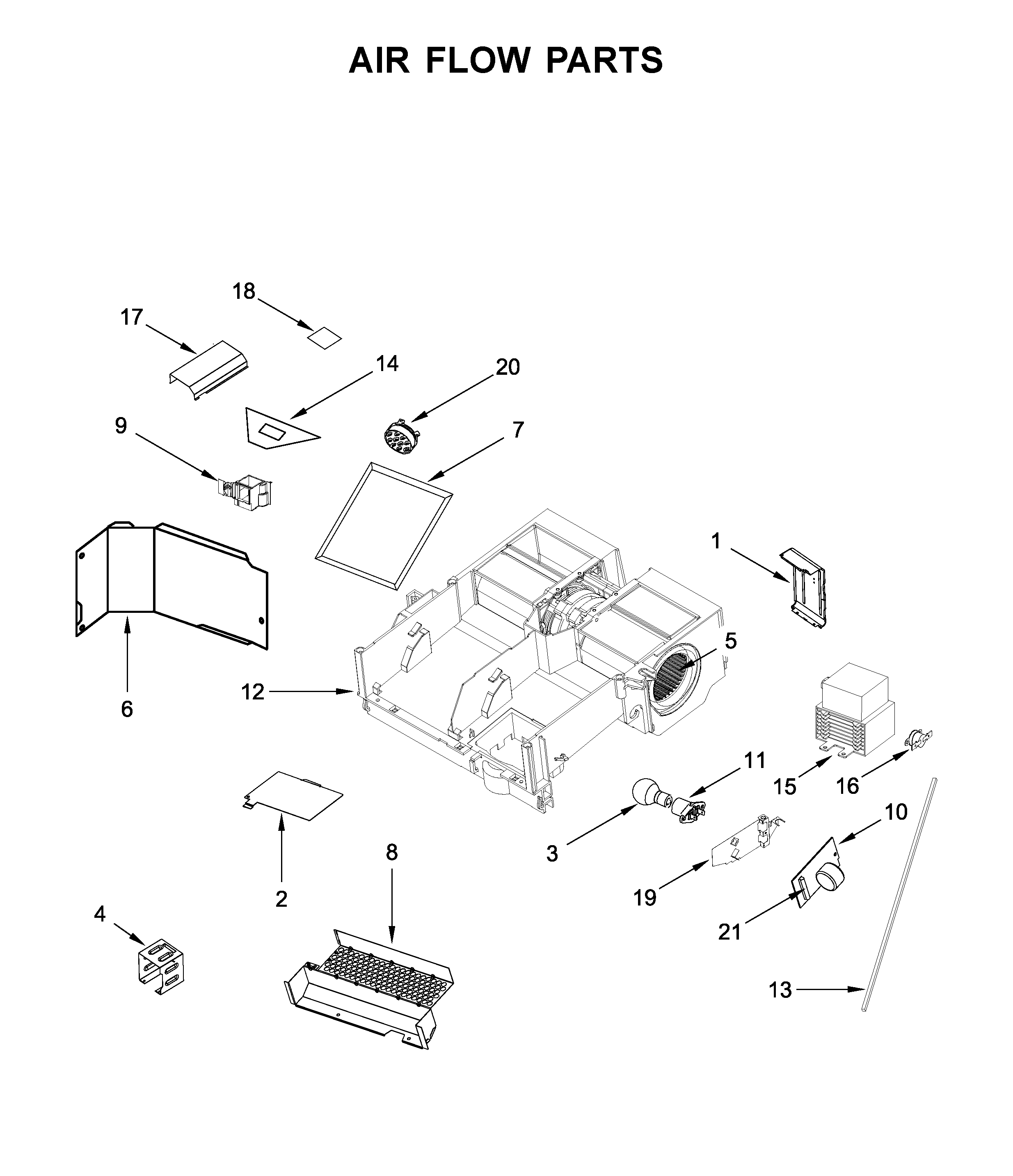 Air flow parts