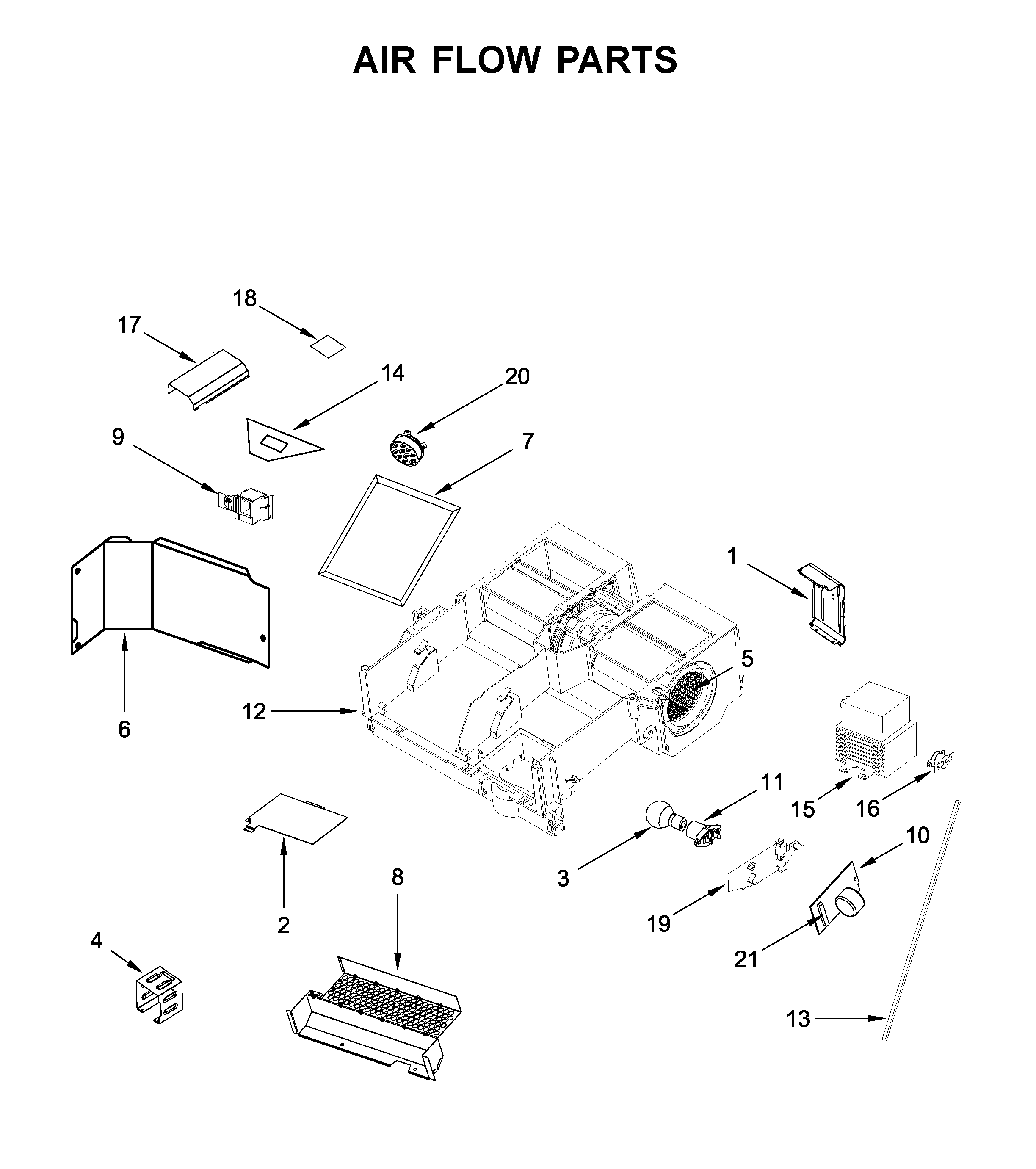 Air flow parts