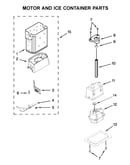 Motor and ice container parts