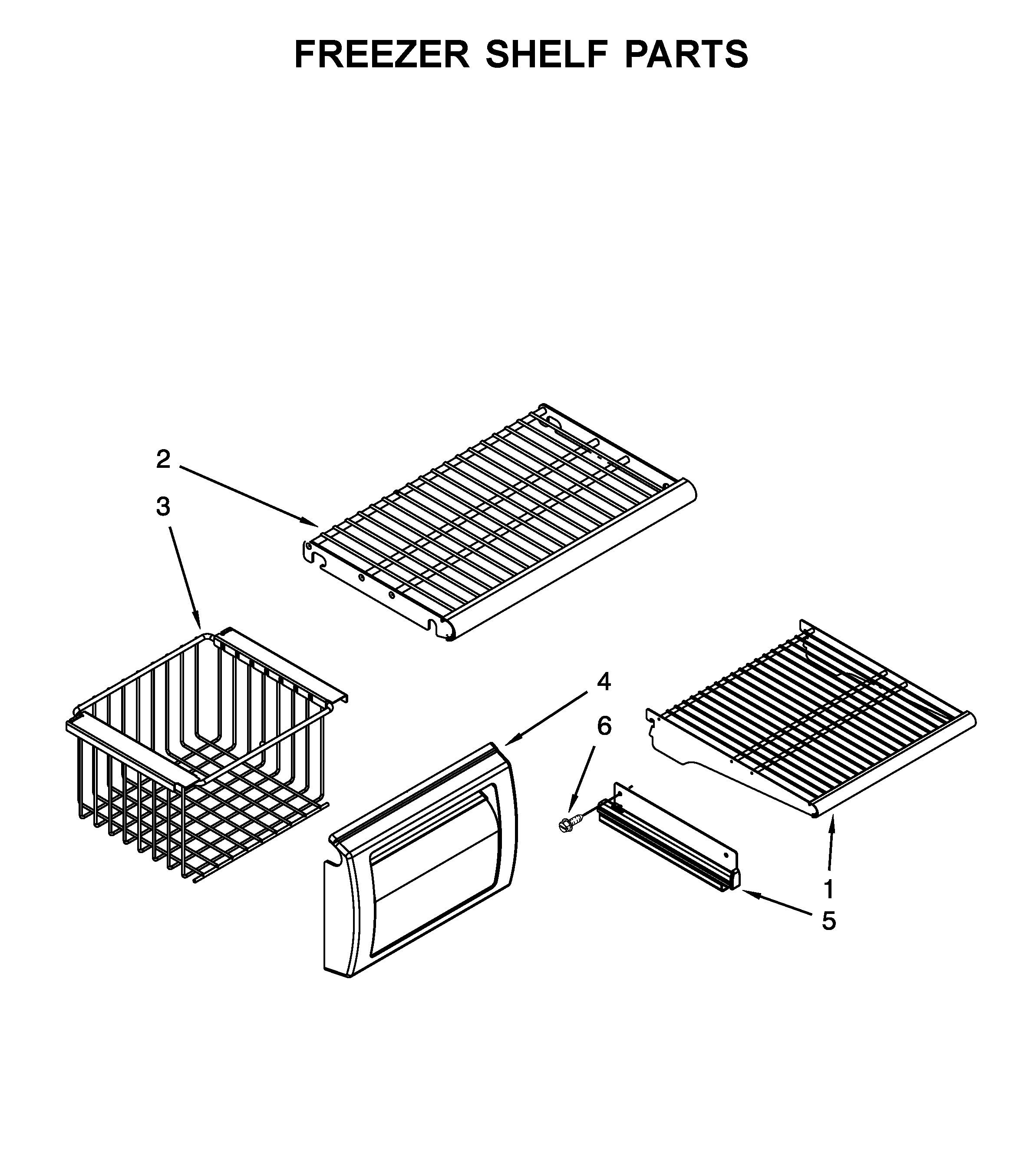 FREEZER SHELF PARTS