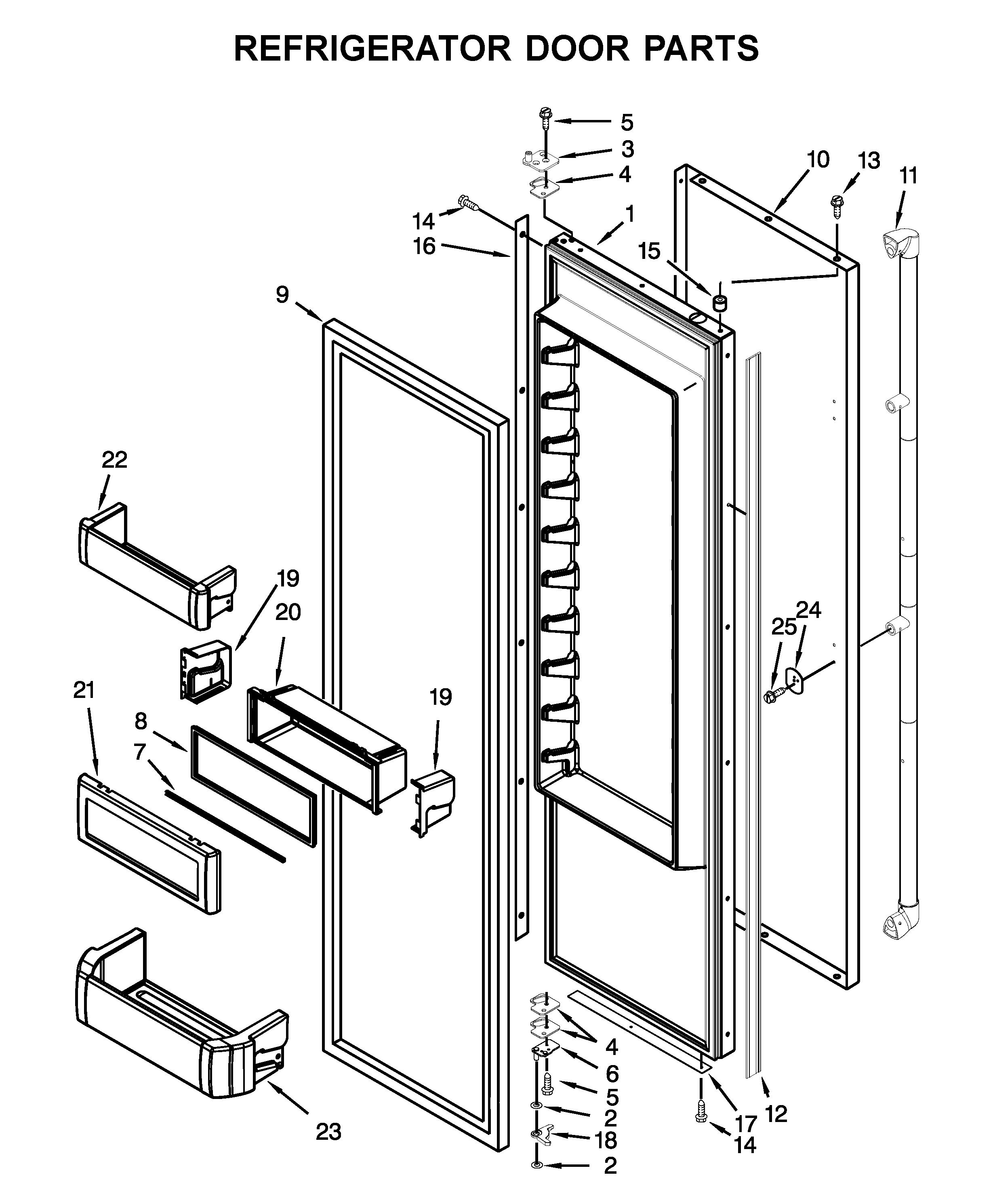 REFRIGERATOR DOOR PARTS