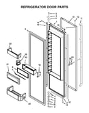 Refrigerator door parts