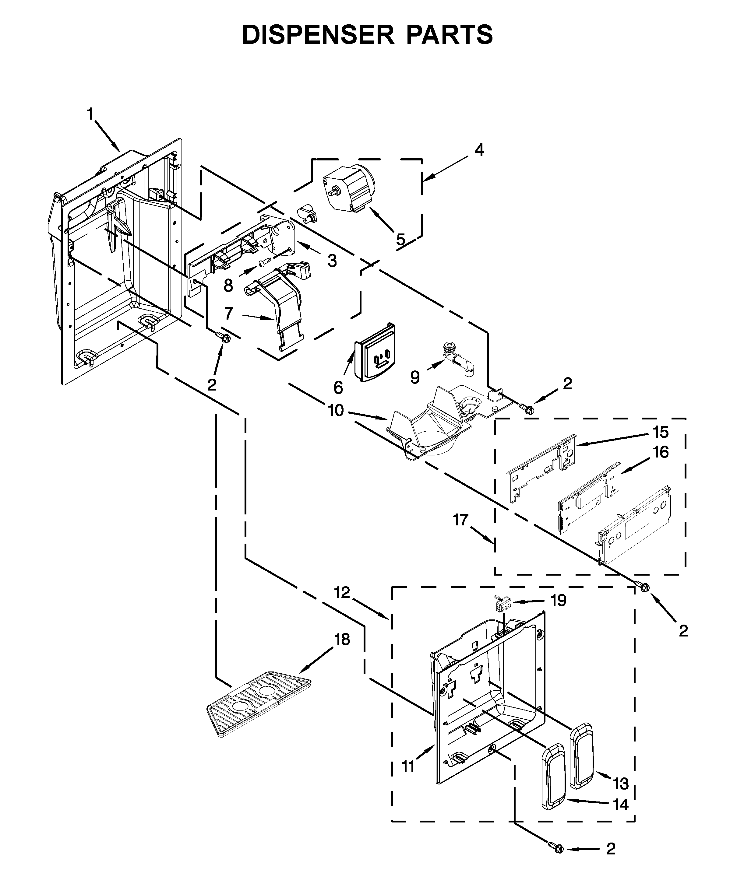 DISPENSER PARTS