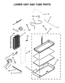 Lower unit and tube parts