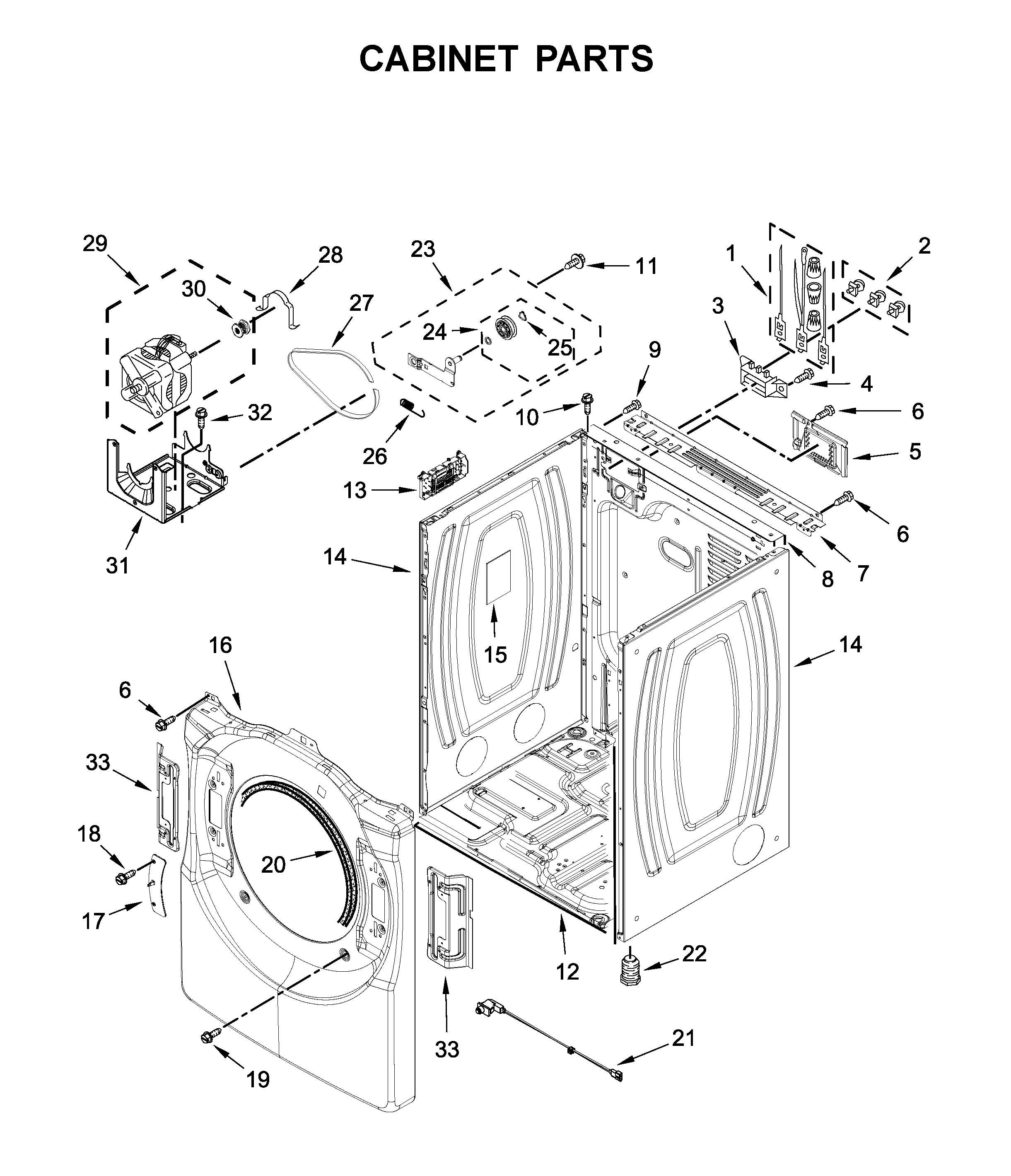 Cabinet parts