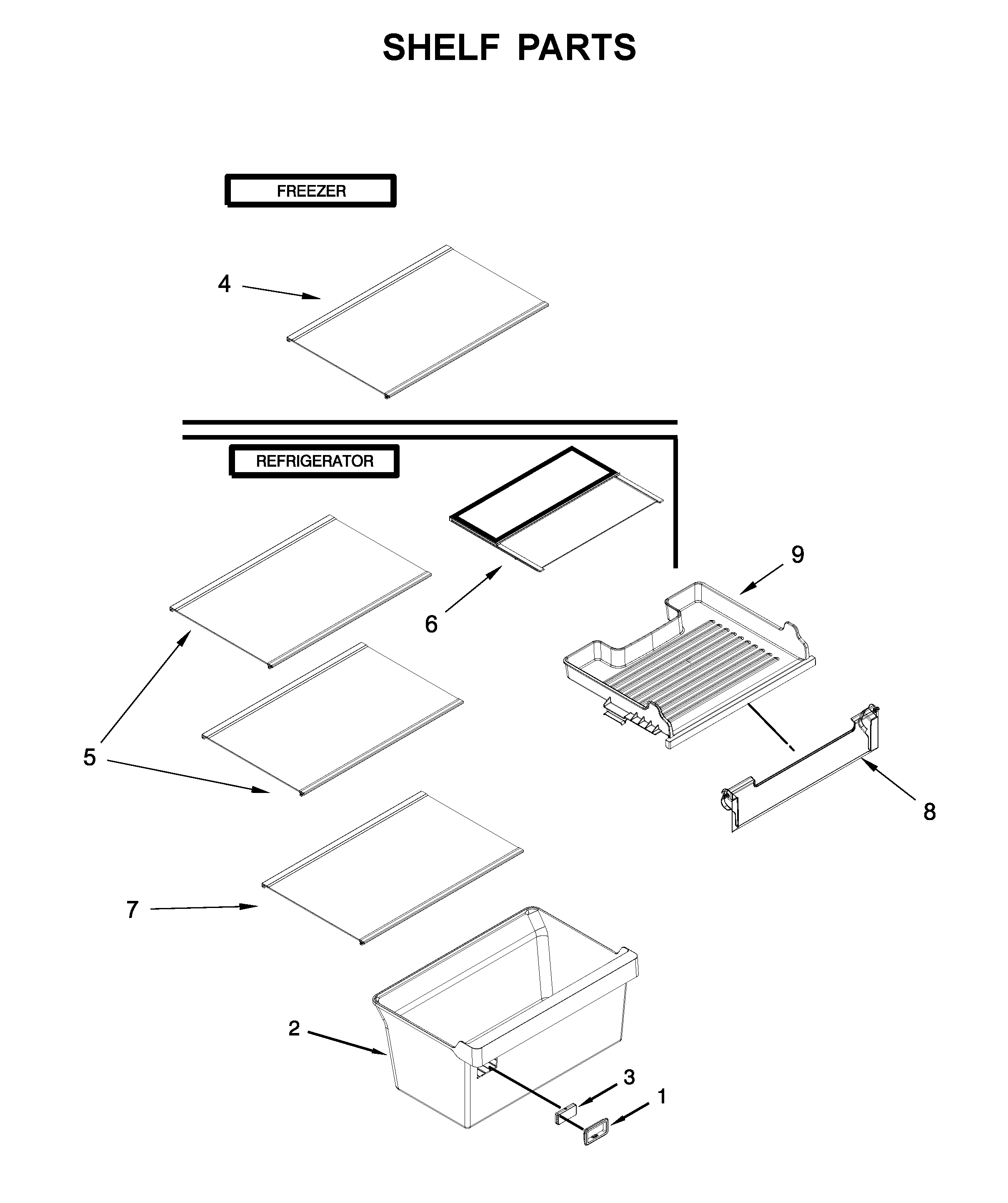 SHELF PARTS