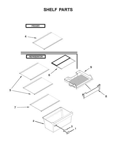 Shelf parts