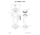KitchenAid KSB1332WH0 jar assembly parts diagram