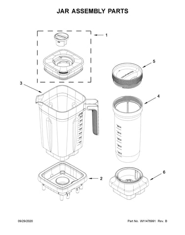 Jar assembly parts