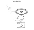 Whirlpool WMH31017HB6 turntable parts diagram