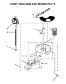 Pump, washarm and motor parts