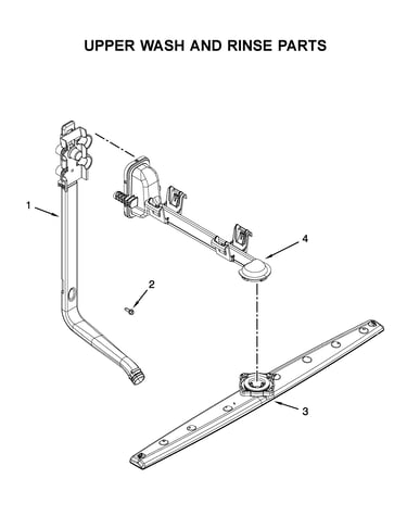 Upper wash and rinse parts
