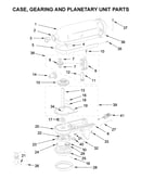 Case, gearing and planetary unit parts