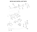 KitchenAid 5K45SSPWH0 motor and control unit parts diagram