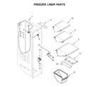 Maytag MSS25C4MGW00 freezer liner parts diagram
