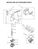Motor and ice container parts