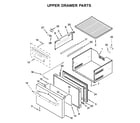 Jenn-Air JUDFP242HL00 upper drawer parts diagram