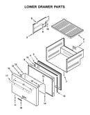 Lower drawer parts