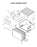 Upper drawer parts