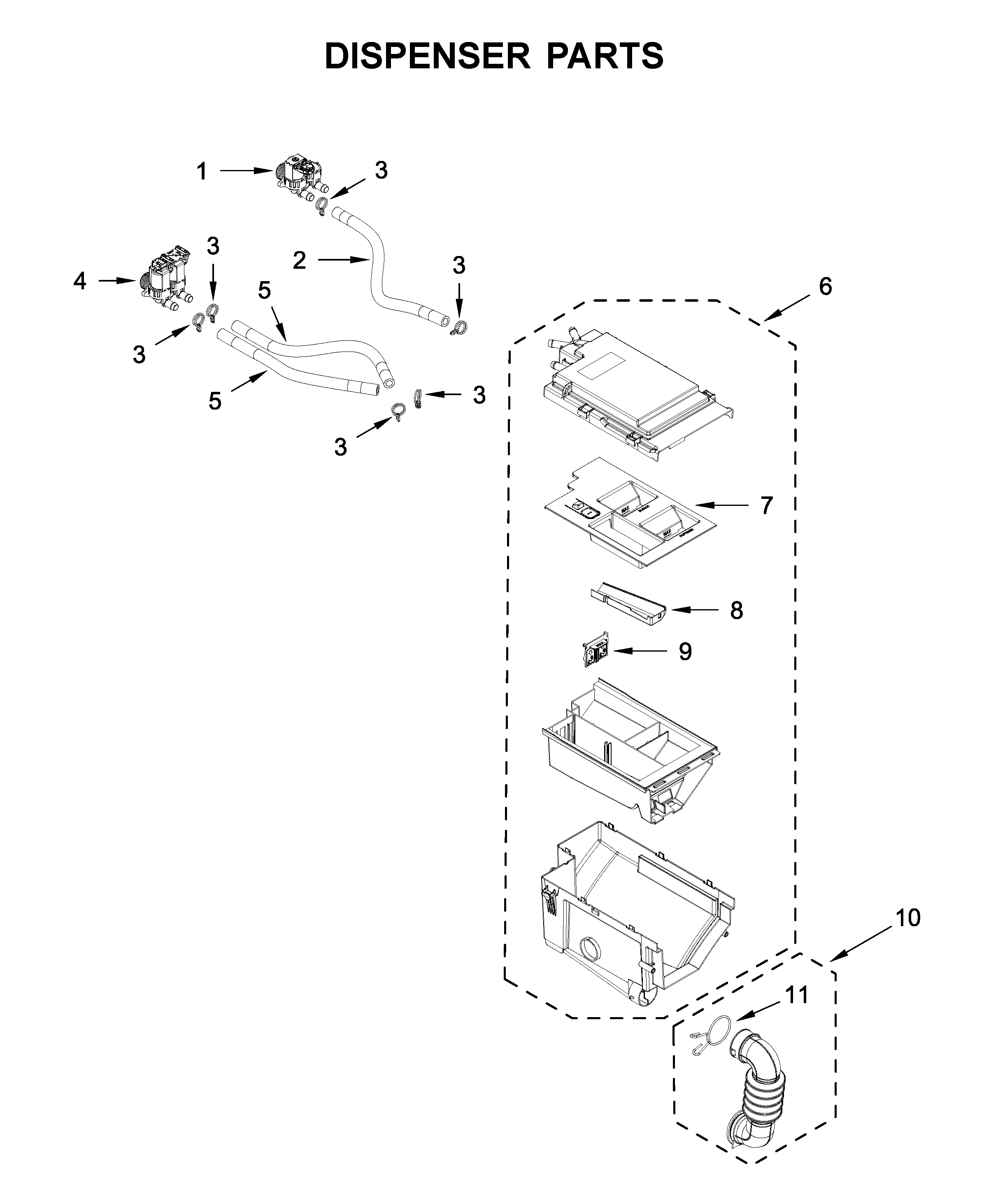 DISPENSER PARTS