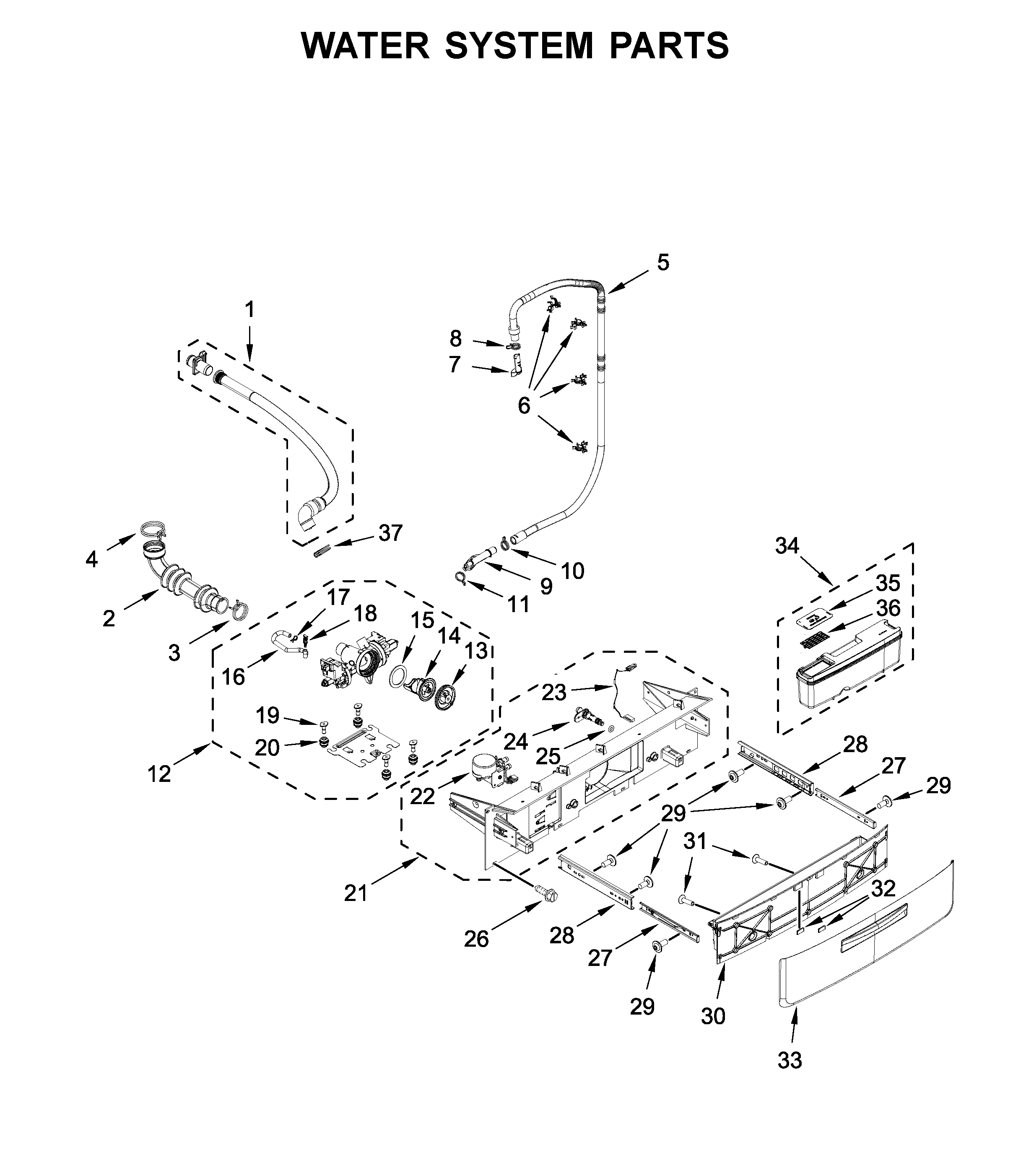 Water system parts