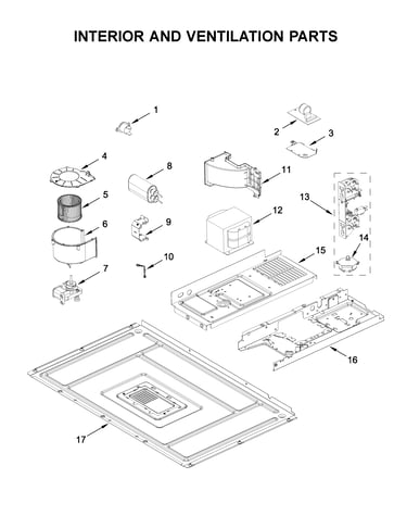 Interior and ventilation parts