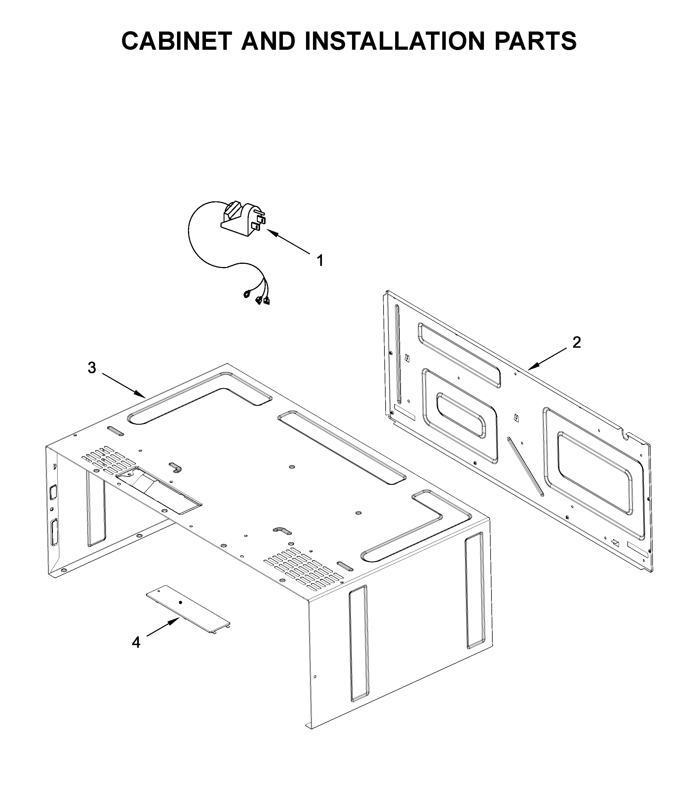 CABINET AND INSTALLATION PARTS