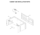 Whirlpool WMT50011KS0 cabinet and installation parts diagram