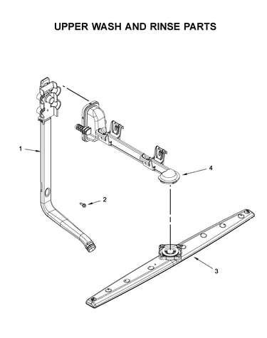 Upper wash and rinse parts