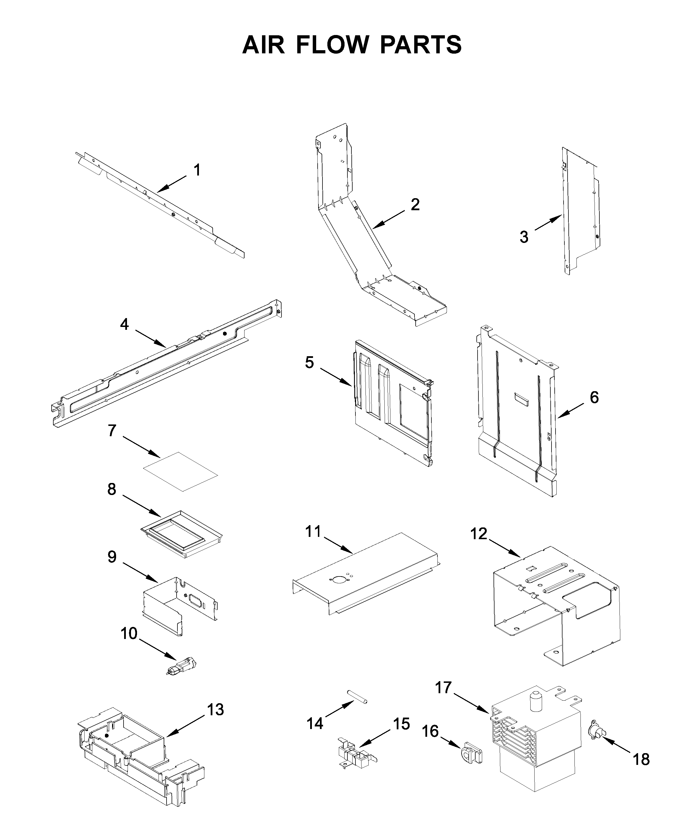 Air flow parts