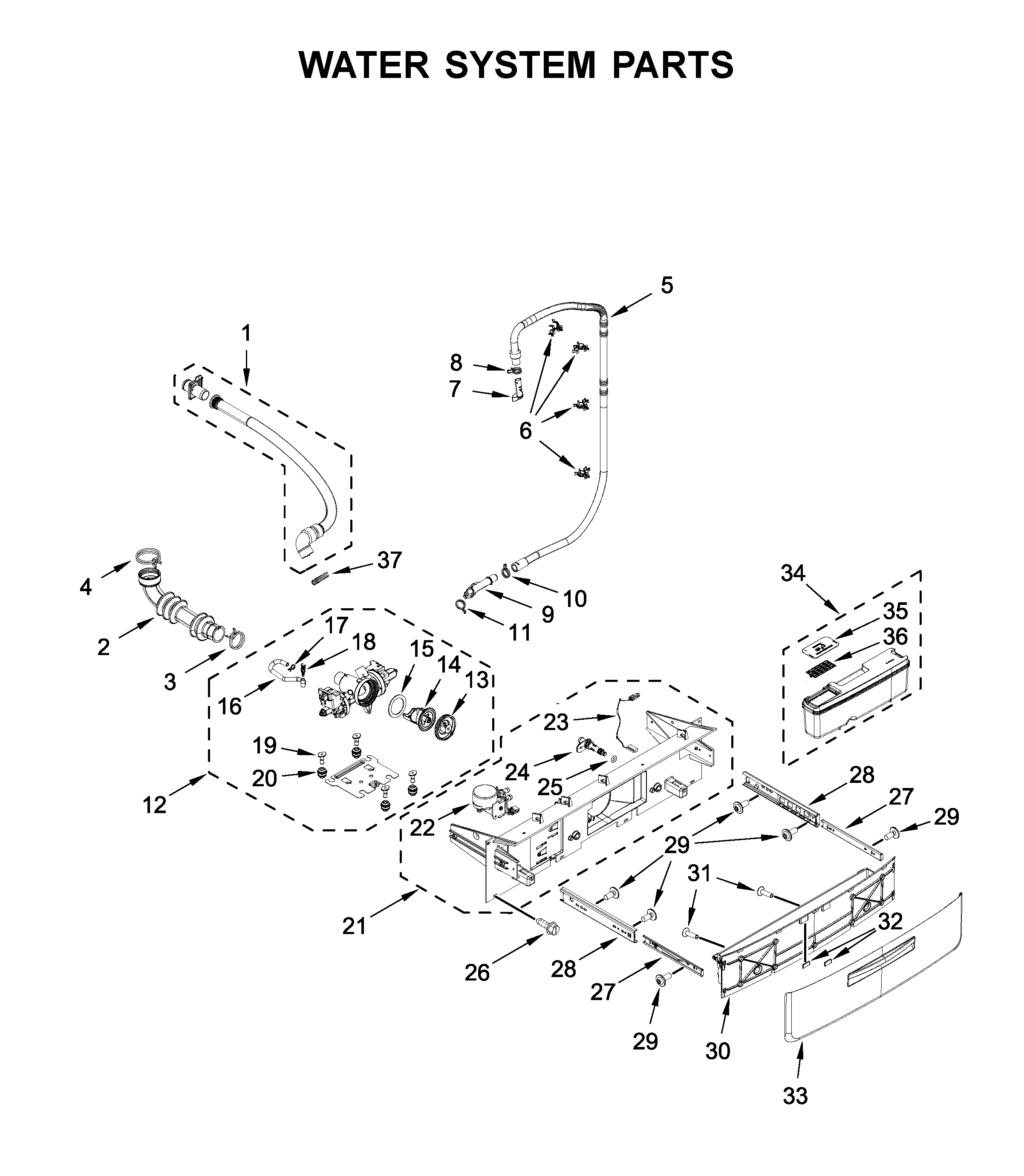 Water system parts
