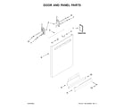 Maytag MDB7959SKZ0 door and panel parts diagram