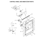 Maytag MDB7959SKZ0 control panel and inner door parts diagram