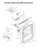 Control panel and inner door parts