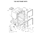 Maytag MDB7959SKZ0 tub and frame parts diagram