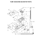 Maytag MDB7959SKZ0 pump, washarm and motor parts diagram