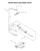 Upper wash and rinse parts