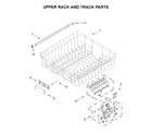 Maytag MDB7959SKZ0 upper rack and track parts diagram