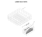 Maytag MDB7959SKZ0 lower rack parts diagram