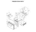 Maytag MFT2772HEZ02 freezer door parts diagram